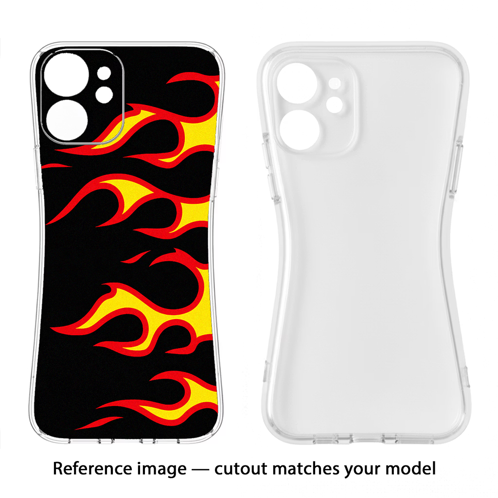 Side Sweep Flames CMF by Nothing Phone 1 Soft Case Back Cover by Casekaro