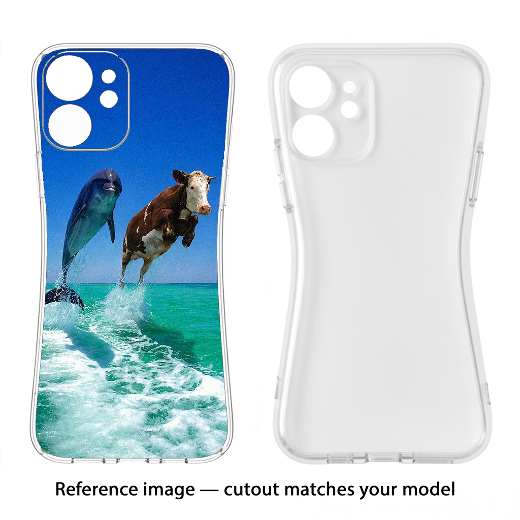 Dolphin vs Cow CMF by Nothing Phone 1 Soft Case Back Cover by Casekaro