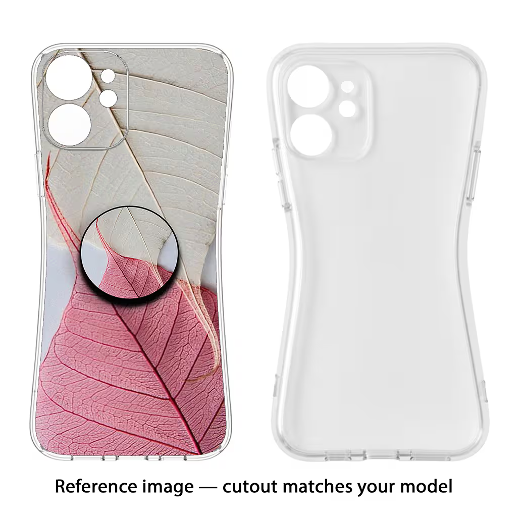 White Pink Leaf Samsung A56 5G Pop Case by Casekaro